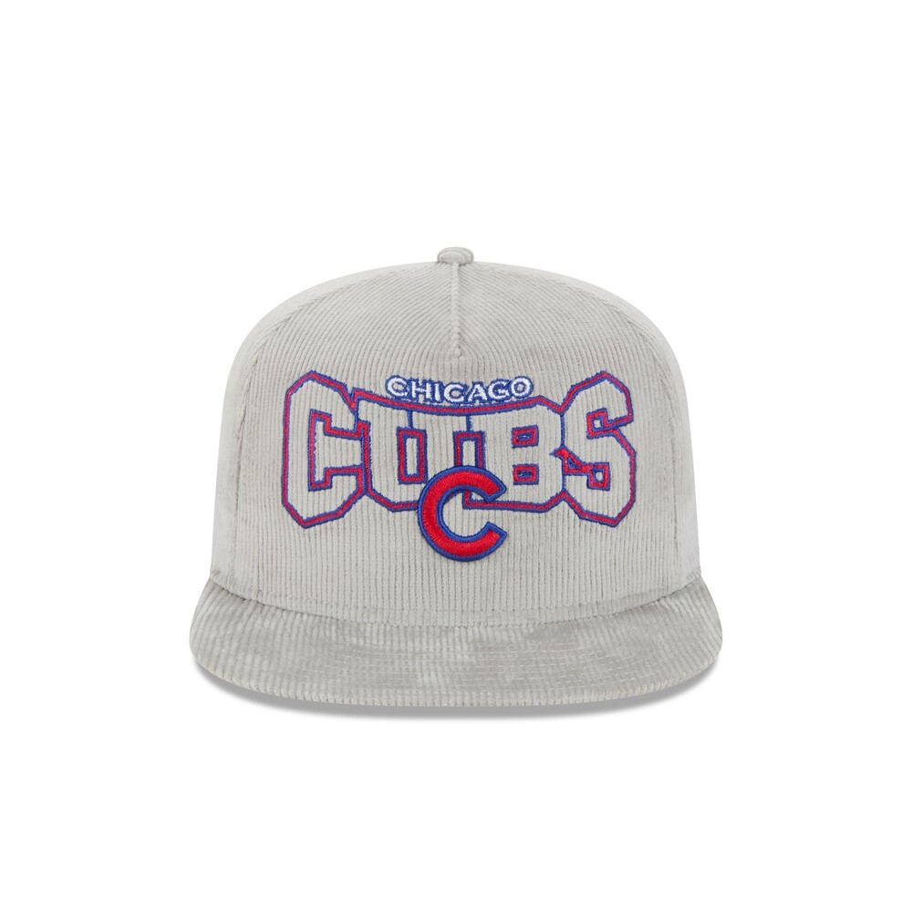 New Era Chicago Cubs Gray Cord Golfer Hat - One Size